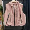 Chaleco chaqueta ligero tipo europeo con capucha para mujer, nuevo modelo de primavera y otoño, holgado y versátil, chaqueta chaleco casual, moderno