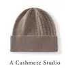 Nuevo estilo para hombres y mujeres 100% cachemira gorro de punto trenzado tejido otoño e invierno exterior casual gorro para protección de orejas gorro de ala plegable gorro para la cabeza gorro para el frío