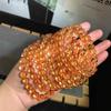 Atacado de fábrica pulseira de cristal torre amarela natural cristal anel único pulseira de contas redondas corrente de miçangas faça você mesmo