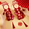 Manija de Puerta de Boda con Colgante de Palabras Felices, Decoración de Habitación de Boda, Sala de Estar, Dormitorio, Colgante Pequeño para Puerta, Decoración de Casa Nueva, Artículos para Bodas