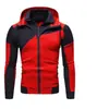 Sudadera Nueva con Bloques de Color para Hombre, Estilo Deportivo Casual, Doble Cremallera por Dentro y por Fuera, Sudadera con Capucha para Hombre, Precio de Mayoreo, Elegante y Forrada de Polar