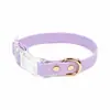 Set de Collar y Correa para Gato y Perro de Color Sólido de PVC, Set de Dos Piezas Impermeable y Resistente a la Suciedad para Mascotas, Personalizable desde la Fábrica de Origen
