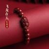 Pulsera al por mayor de cinabrio de arena dorada púrpura del zodíaco Benmingnian 2025 Pulsera del zodíaco de la serpiente Pulsera para hombres y mujeres Regalo