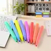 Nuevo modelo de bolígrafos fluorescentes de colores estrella empaquetados en tarjeta con puntas biseladas, amigables con la vista para estudiantes, bolígrafos coloridos para diario, bolígrafos fluorescentes transfronterizos