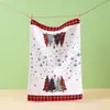 Paño de Cocina Navideño de Dibujos Animados, Más Absorbente, Toalla de Mano de Alta Calidad, Toalla Gruesa Impresa Simple para Cocina y Uso Doméstico