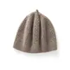 Boina 23 otoño e invierno nuevo sombrero de cachemira para mujer, tejido de punto trenzado casual hilo grueso sombrero casual para el posparto