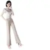 Processamento Personalizado Calça Micro Flare 2026 Verão Novo Calça Fina de Nove Pontos Para Pessoas Baixas Cintura Alta Emagrecimento Modelagem Corporal Para o Trabalho