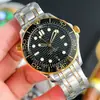 Relógio Oujia Haima 300 Automático Aço 3 Mergulho À Prova d'Água Luminoso Mecânico Anel de Cerâmica Pulseira de Aço Relógio de Pulso Masculino