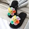 Pantuflas de Algodón para Otoño e Invierno Zapatos de Dibujos Animados Corazón de Melocotón Venta al por Mayor Piso Antideslizante Cálido Estilo de Dama Corazón Grande Pantuflas para Casa