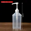 Tienda de Té de Leche Botella de Vidrio de 10cc para Azúcar Botella de Presión de Azúcar Fructosa Presionada a Mano Botella Exprimidora Botella Cuantitativa Utensilios para Té de Leche Café