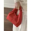 Bolso de Piel de Ante para Mujer 2026 Nuevo Nicho Gama Alta Retro Rojo Bolso de Mano Gran Capacidad Bolso para Viajes Diario para Mujer