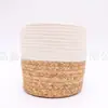 2020 fábrica mayoreo Beige Marrón traje multitalla Cuerda de algodón china tejida cesto de almacenamiento de lavandería comercio exterior