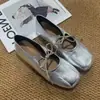 Zapatos de Salón Poco Profundos con Lazo de Lunares Primer Encuentro para Mujer 2026 Primavera/Verano Nuevo Estilo Tacón Plano Versátil Ligeros Cómodos Zapatos Mary Jane