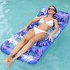 Flotador Inflable de PVC para Gadgets Flotantes para Fiestas Acuáticas de Verano para Adultos y Niños, Colchoneta Inflable Flotante con Respaldo, Cama Flotante, Flotador