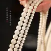 Raíz de Bodhi de Jade Blanco Ecológico Original Cadena Larga Pulseras de Bodhi para Hombres y Mujeres Anillo Liso DIY Productos Semi-Terminados Venta al Por Mayor