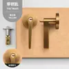 Cerradura de puerta de dormitorio y baño de lujo ligero estilo francés, cerradura de puerta de lengua simple para cocina y habitación de ancianos con capacidad de desbloqueo de emergencia