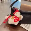 Pingente Cachecol Pônei de Pelúcia Pingente Dourado Yuan Bebê Presente de Ano Novo Chaveiro Criativo Ano do Cavalo Atacado