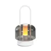 Lámpara portátil de lujo europeo estilo nórdico con interruptor táctil, luz ambiental recargable para mesita de noche de dormitorio, luz nocturna, lámpara de mesa decorativa