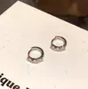 Pendientes de moda con microincrustaciones de circonitas doradas y plateadas, ligeros y lujosos, con hebilla para todos los gustos, elegantes y de alta gama, estilo sencillo y frío.