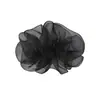 Pinza de plátano de malla de burbujas de nube fresca y dulce con pliegues tridimensionales, capas esponjosas, accesorio de pinza para coleta semi-atada