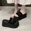 Sandalias de Verano 2026 de Tacón Alto sin Cierre para Mujer, Chanclas Casuales de Plataforma con Suela Gruesa para Uso en Exteriores