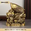 Ornamento de Peixe Arowana de Latão para Decoração de Sala de Estar, Ideal para Inauguração de Loja e Decoração de Casa