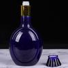 1kg vinho Lang azul armazenamento doméstico vinho latas seladas garrafas de vinho vazias com embalagem garrafa de cerâmica Yixing personalizada