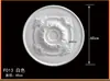 Combinación de Panel de Lámpara Estilo Francés de Pu, Base Circular Incrustada para Techo, Decoración de Araña, Pozo de Lámpara Tallado, Diseño de Techo Falso de Yeso