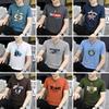 Camiseta de Hombre de Comercio Exterior Transfronterizo Verano Nueva Camiseta de Manga Corta Camiseta de Hombre Holgada Estilo Coreano Top Suministro de Puesto