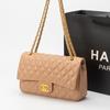 Bolso Cruzado de Cuero Genuino CF Classic Romboidal para Mujer Bolso Pequeño Estilo Chanel Bolso de Alta Gama para Mujer Bolso de Hombro a la Moda