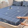 Sábana Ajustable de Algodón Cepillado Lavado Suave para la Piel Protector de Colchón Simple Simmons Cubrecama Juego de Tres Piezas