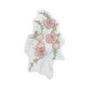 Parche de Tela Bordado de Flores Estéreo Colorido Fondo de Malla Lentejuelas Artesanía Flor Decorativa Ropa Accesorios de Boda DIY