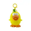 Pollo y Pato Auténticos Chirriantes Juguete de Apretar para Alivio del Estrés Colgante Dibujo Animado Lindo Pollito Muñeco Llavero de Apretar Venta al por Mayor