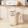 Bote de Basura de Cocina con Asas Colgantes, Gran Capacidad, Tamaño Grande, Hogar Baño, Duradero, Diámetro Grande, Cubo de Almacenamiento con Tapa