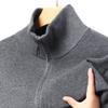 Cárdigan de punto con cuello alto y cremallera para hombre, estilo coreano, moda juvenil, informal, ajustado, con cuello en V grande, para primavera y otoño