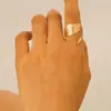 Tendencia de Moda Personalizada Transfronteriza Europea y Americana Hoja Abierta Pulsera Anillo Conjunto de Dos Piezas Aretes de Hoja Dorada Collar para Mujeres