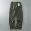 Calças Masculinas Inverno com Forro de Lã Macacão Espessado Masculino Solto Tamanho Grande Múltiplos Bolsos À Prova de Vento À Prova d'Água Secagem Rápida Calça de Carga