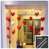 Casa Casamento Amor Cortina Alta Cor Valor Explosões Pequeno Livro Vermelho Decoração de Quarto de Casamento Menina Coração Princesa Cortina de Quarto Pendurada
