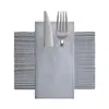 Juegos Desechables de Cuchillo y Tenedor de Colores con Servilletas, Logo Personalizable, Juegos de Cuchillo y Tenedor Plegables para Restaurantes Occidentales y Hoteles, Servilletas Libres de Polvo