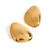 Pendientes geométricos de titanio y acero Jieding europeos y americanos pendientes para mujer de lujo ligero con sentido de alta gama no se decoloran acero inoxidable joyería transfronteriza