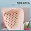 Cesta de plástico perforada para escurrir, portátil, para cocina, para lavar arroz y verduras, cesta de doble capa engrosada multifuncional para escurrir