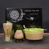 Cuenco de cerámica para matcha, estilo japonés, juego de matcha, cepillo de matcha de bambú, baibenli, ceremonia del té de la dinastía Song, caja de regalo
