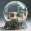 Atracciones Turísticas Arquitectónicas Personalizadas Logo Punto de Referencia de la Ciudad Bola de Cristal de Resina Regalos Promocionales Corporativos Souvenirs Personalización