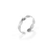 Anillo Calado, Estilo Europeo y Americano, Moderno y Único, Anillo de Pareja Ajustable de Acero Inoxidable Mariposa Acero de Titanio Onda de Agua