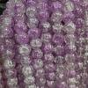 Nuevas cuentas de vidrio tipo palomita de maíz de dos colores de 8 mm al por mayor DIY adornos de joyería hechos a mano
