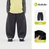 [Descuento de 3 yuanes en 2 pantalones de uniforme escolar] Pantalones Infantiles Dudu Otoño Pantalones Deportivos para Niños Pantalones Casuales para Niñas Modernos
