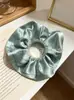 Venta Directa de Fábrica Scrunchie de Satén y Encaje Atmósfera Elegante Scrunchie Negro Goma para el Cabello Diadema Scrunchie