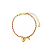 Pulsera Calabaza de Amor con Circonita Galvanizada en Oro Real Pulsera de Lujo Ligero con Sentido de Alta Gama Pulsera Elegante Nacional de Tendencia de Nicho Joyería para Mujer