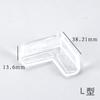 Ângulo Anti-colisão Adesivo de Canto de Silicone Transparente Canto de Mesa Armário Coifa Canto Anti-colisão Capa Protetora de Canto Triângulo Anti-colisão