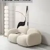 Muebles de estilo nórdico para apartamentos pequeños, dormitorios, salas de estar, tiendas de ropa y propiedades de alquiler; cómodos y relajantes juegos de sofás color crema